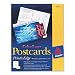 AVERY Color Laser Postcard, Perforated, 4 x 6 Inches, 80 per Box, White (AVE5889)