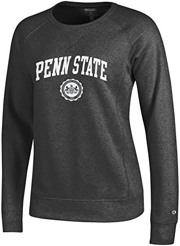 Penn State Womens Crew Sweatshirt Charcoal Official Seal - M - charcoal heather gray