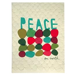 Product Image Egg Press Offset Printed Boxed Holiday Cards - Dot Peace on Earth (Set/8)
