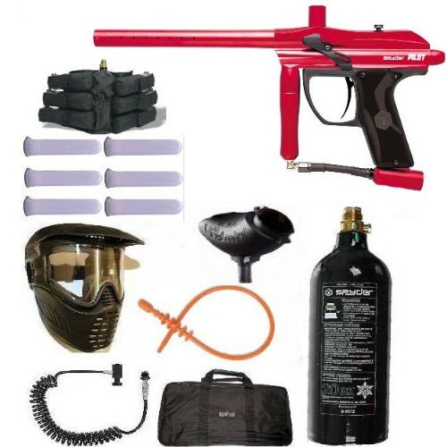 Spyder PILOT Paintball Marker Gun SNIPER Set limited Edition Red