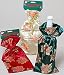 Poinsettia Brocade Wine Gift Bags (Set of 3)