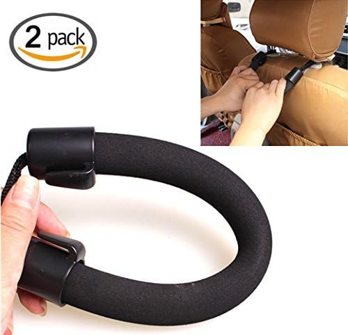 Top JM 2 in 1 Multi Car Assistance Support Strap , Headrest Bag Hanger Hook Holder- Pack of 2