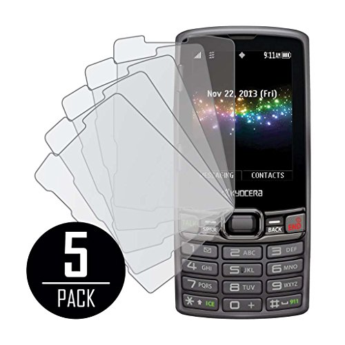 Kyocera Verve / Contact Screen Protector Cover, MPERO Collection 5 Pack of Matte Anti-Glare Screen Protectors for Kyocera Verve / Contact