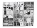 PT - PT1397SI - Cadre Photo - Landscape vs Portrait MDF Argent - 98 x 2 x 80 cm