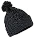 Wonderful Fashion Women's Winter Warm Thick Oversize Cable Knitted Beaine Hat with Pom Pom
