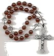 Anglican Prayer Beads, Rosary - Ruby & Fire Polished Crystal Czech Glass Beads