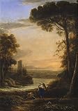 'Lorraine Claude The Archangel Raphael And Tobias 1639 40 ' Oil Painting, 20 X 29 Inch / 51 X 73 Cm ,printed On Polyster Canvas ,this Beautiful Art Decorative Canvas Prints Is Perfectly Suitalbe For Home Theater Gallery Art And Home Decor And Gifts
