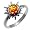 Certified Genuine Honey Amber and Sterling Silver Flaming Sun Ring, Sizes 5,6,7,8,9,10,11,19