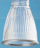 Westinghouse Lighting 81214 Clear Pleated Ceiling Fan Light Shade with Pewter Trim