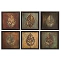 Set of 6 New Leaf Panel Wall Decor