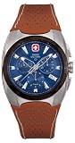Swiss Military Hanowa Men's Challenger Blue Dial Leather Strap Watch #06-4091-04-003