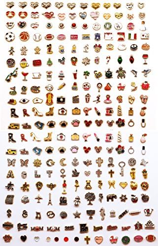 HotBuyKing TM: Mix High Quality Floating Charms, 25pc, 50pc, 100pc set + FREE gift and Free shipping (100 pieces of Mix Floating Charms)