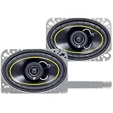 Kicker 07DS460 4-Inch X 6-Inch Coax Speakers (Pair) 