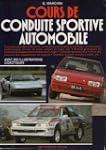 Cours de conduite sportive automobile