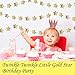 Sparkling Gold Paper Star Party Decoration Garland - Set of 4 (5 Meter Each) Total 20 Meter