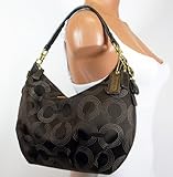 Coach Madison Dotted Op Art Convertible Hobo Mahogany 15929