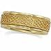 14K Yellow Gold Celtic Inspired Wedding Band For Men and Women - Size 12.5