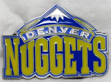Denver Nuggets Enamel Belt Buckle, NBA Basketball Buckle