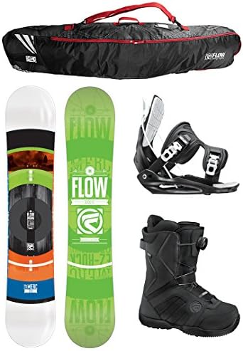 2015 Flow Merc Brite Complete Snowboard Package with Flow Bindings and Vega BOA Boots and Flow Bag - Board Size 156 WIDE (Boot Size 10)