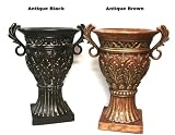 Embossed Large Classic Urn w/Handles (Polyresin)