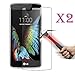 [2PCS] LG Escape 3, LG Phoenix 2, LG K8, Tempered Glass Screen Protector,Asstar 2.5D HD Clear Oleophobic Coating Screen Film Cover for LG K8 with 9H Hardness Anti Scratch Fingerprint