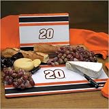 Tony Stewart NASCAR Glass Cutting Board Set