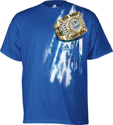 Dallas Mavericks Blue 2011 NBA Finals Champions Ring Mount T-Shirt