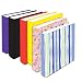 Kittrich Jumbo Sized Stretchable Bookcovers-Solids and Prints, 6 Pieces (BSJ-ASST6-06AM)