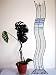 Modern Black Metal 83 Blu-Ray Disc Wave Tower / Wall Mount Storage Rack