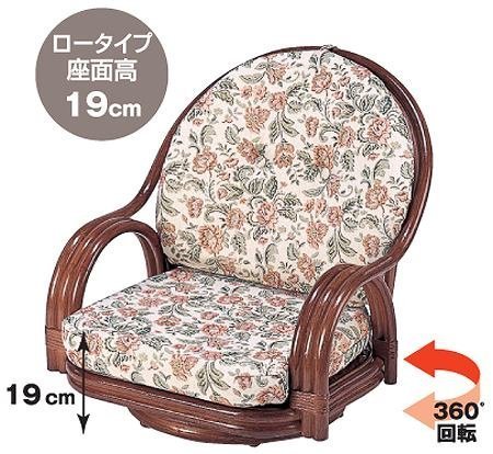 ラウンドチェアー　ロータイプ S551B 