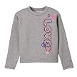 Girls' Hanes Long-Sleeve Fleece Crew - Grey