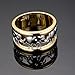 Rongxing Jewelry Beautiful Elephant Animal Rings Women's Yellow Gold Filled Size 6-10