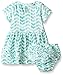 Rosie Pope Baby Girls' 3 Piece Chevron Printed Jersey Dress, Diaper Cover and Vest Set