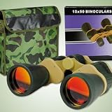 Fernglas Eagle Eye Prismenfernglas 10x50 mit UV-Schutzgläsern, Textiltasche, Trageriemen und Reinigungstuch