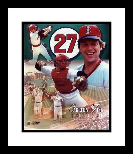 Carlton Fisk Boston Red Sox MLB Framed 8x10 Photograph Jersey Retirement Day