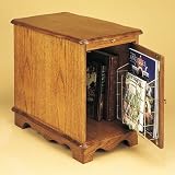 51oOVKd0QsL. SL160  Powell Nostalgic Oak Magazine Cabinet Table