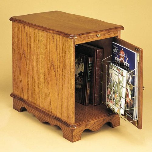 Powell Nostalgic Oak Magazine Cabinet Table