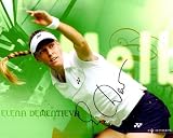 Elena Dementieva autographed 8x10 tennis photo