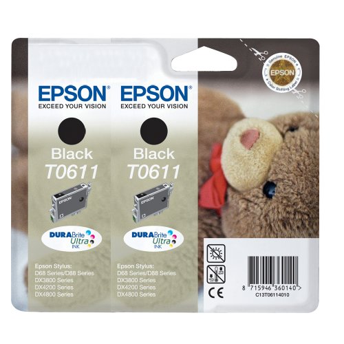 Epson T061140 Black Twinpack
