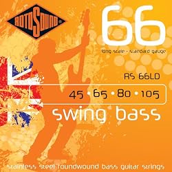 Rotosound Swing Bass 66 Long Scale Bass Guitar Strings (RS66LD, Standard)