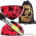 Harlequin Diabolo Set, Metal Diabolo Sticks, Diablo String & Bag (R/Bk)