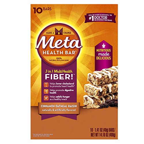 Metamucil Health Bar, Cinnamon Oatmeal Raisin, 10 Count