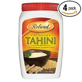 Roland Tahini (Pure ground  Sesame seed), 16-Ounce can (Pack of 4)