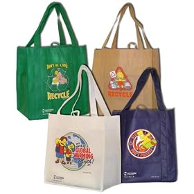 The Simpsons Reusable Grocery Shopping Bags(8 Pack) Eco Friendly Shopping Bags