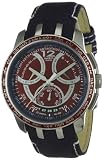 Swatch YRS418 Gents Mental Fame Red Dial with Blue Leather Strap Watch