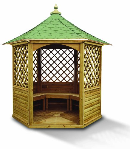 Kiosque Harewood avec toit en bardeaux bitumineux (Compact)
