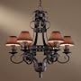 Mission Inn Collection Six Light Iron Chandelier