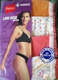 Hanes THONGS Low Rise Cotton 4 pack