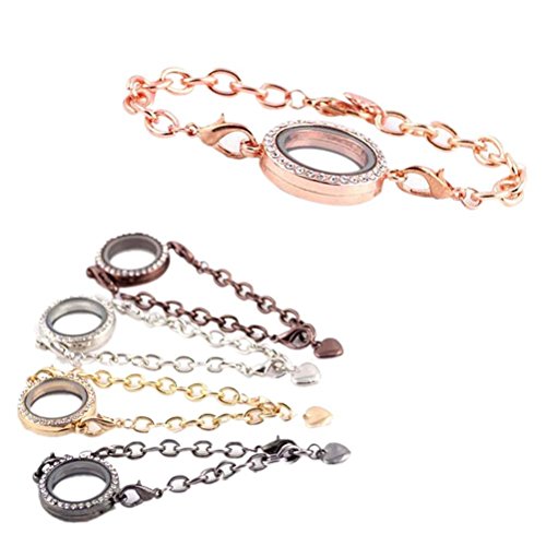 Sany popular Crystal Living Memory Locket Bracelet For Floating Charms NEW