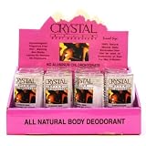 Crystal Deodorant Stick 1.5 oz (Pack of 12) Display #22501